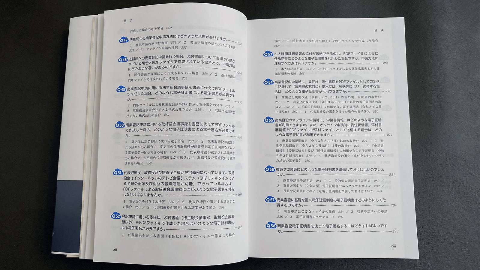 土井万二編著『会社議事録・契約書・登記添付書面のデジタル作成実務Q&A』目次