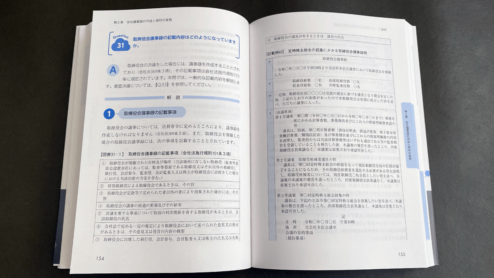 土井万二編著『会社議事録・契約書・登記添付書面のデジタル作成実務Q&A』P154