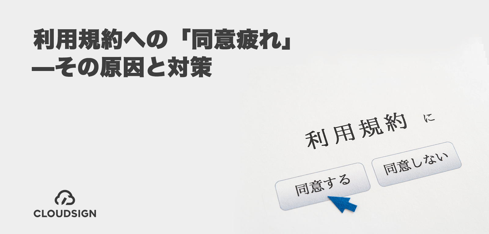 利用規約への「同意疲れ」—その原因と対策