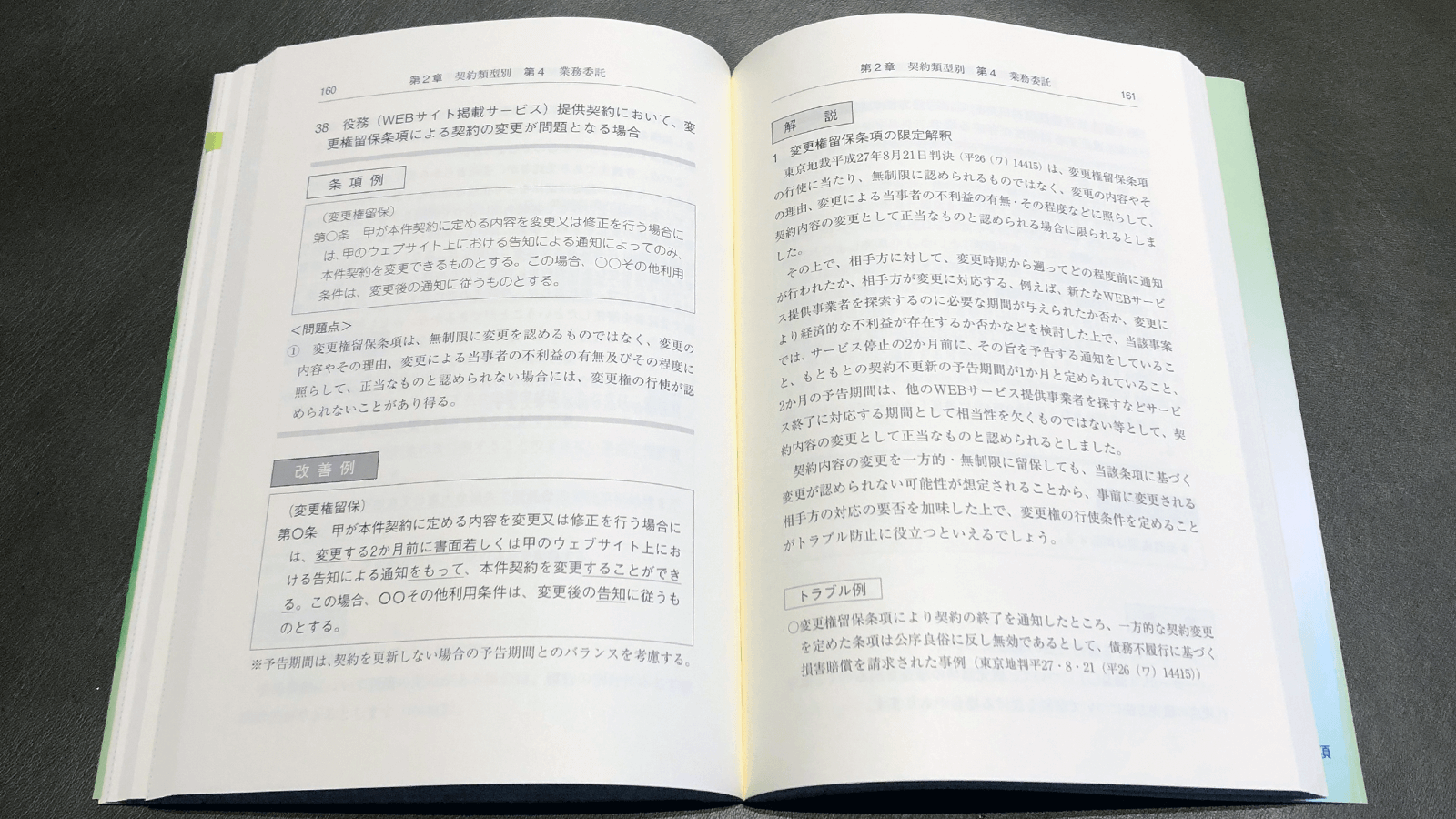 秦周平・仲晃一・山中俊郎『契約書リーガルチェックのポイント』P160-161