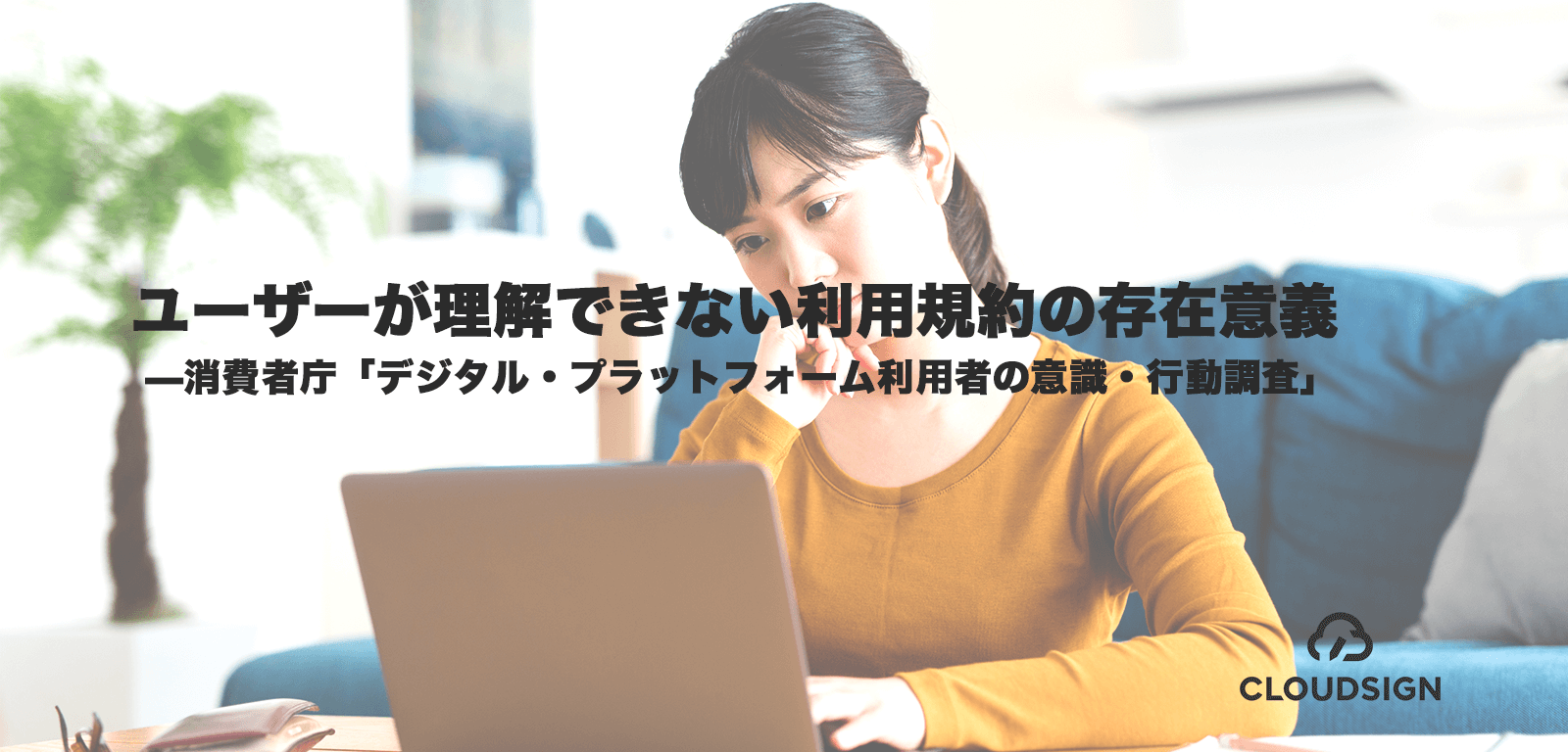 ユーザーが理解できない利用規約の存在意義—消費者庁「デジタル・プラットフォーム利用者の意識・行動調査」