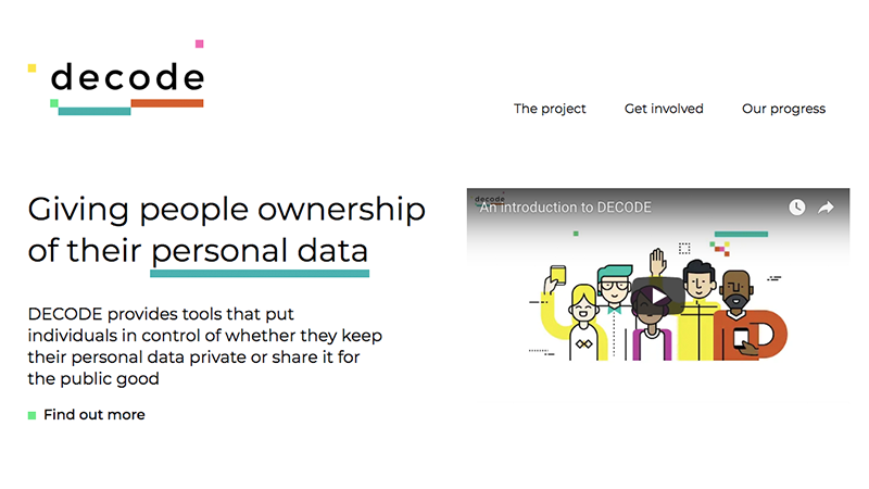 DECODE https://decodeproject.eu/