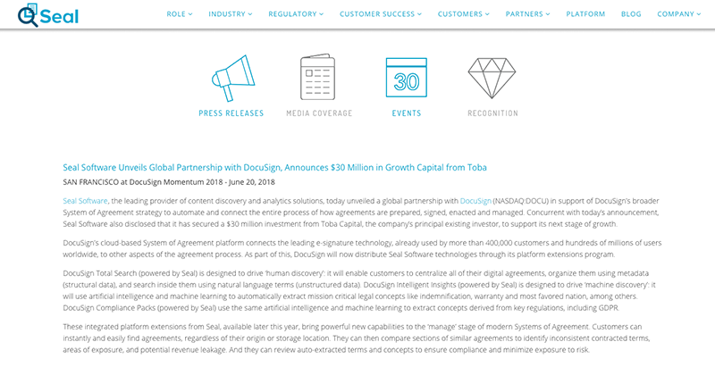 契約系リーガルテックSeal Softwareが大型提携＆資金調達