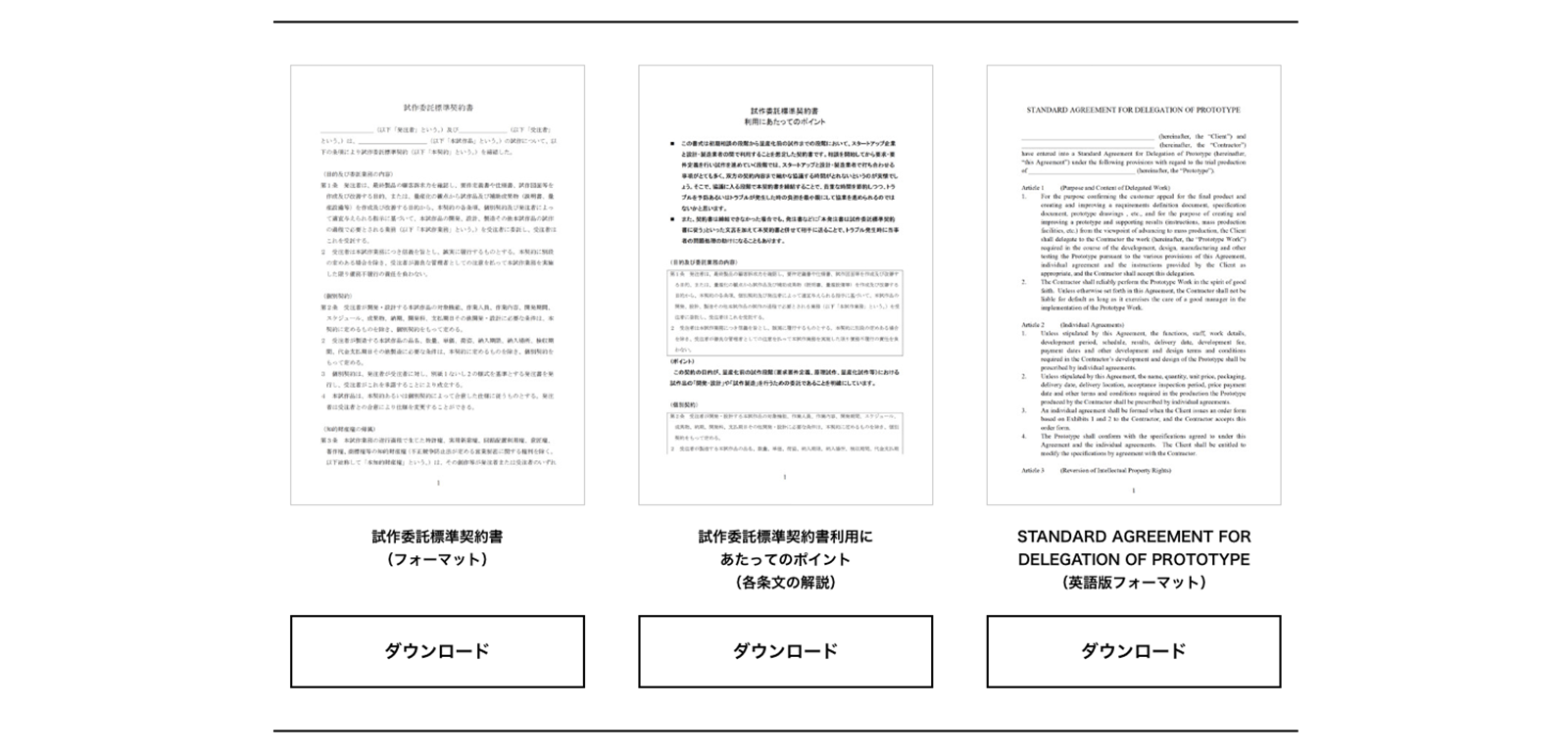 標準契約書・条項解説・英文訳3点セット