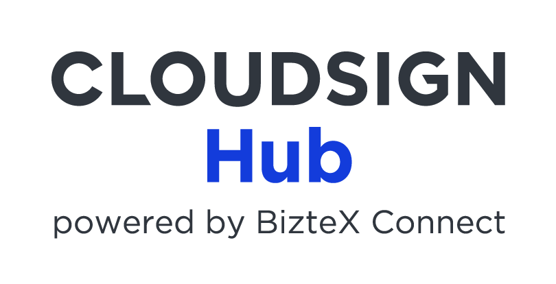 クラウドサイン Hub powered by BizteX Connect_ロゴ画像